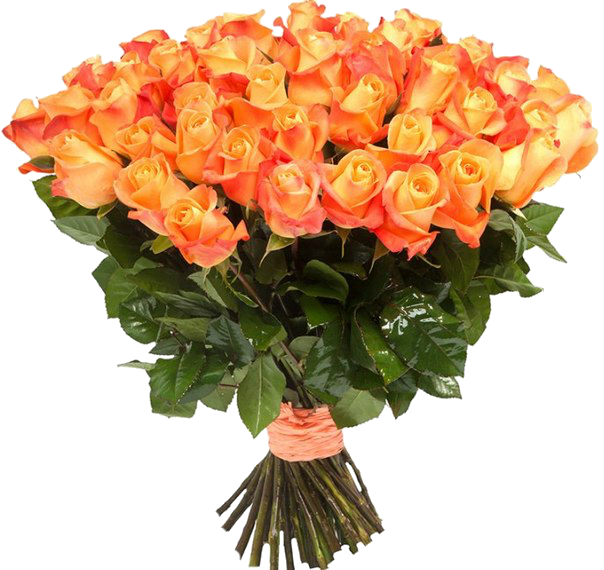 букет оранжевых роз