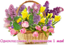 Одноклассники, с праздником 1 мая!