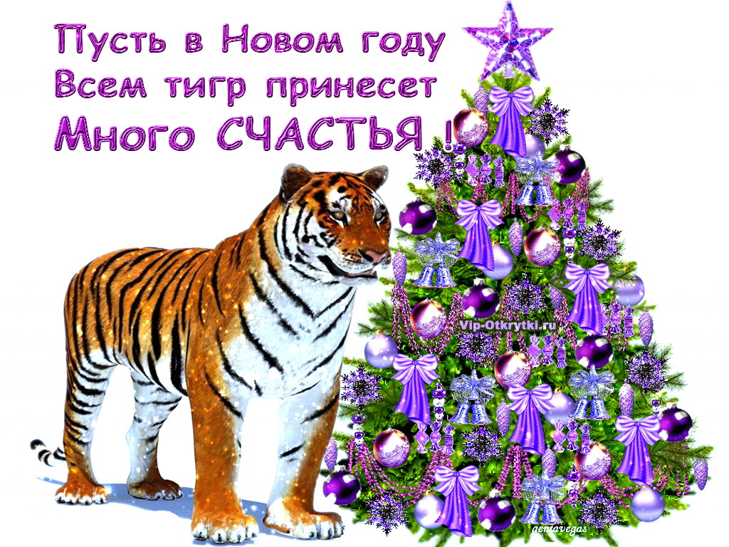 Всем счастья в Новый год тигра